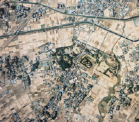 사이타마현 전현(全県) 항공사진 헤이세이7 년(1995) A-16B-20(사키타마 고분군 부근)