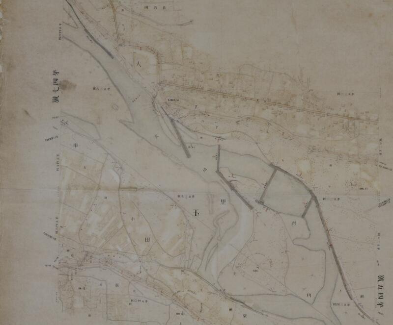 埼玉県管内荒川平面図